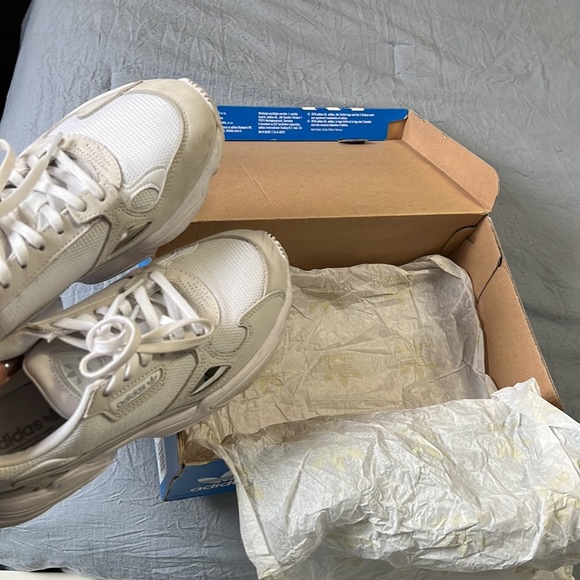 COPY - All white Adidas Falcons - Picture 7 of 10